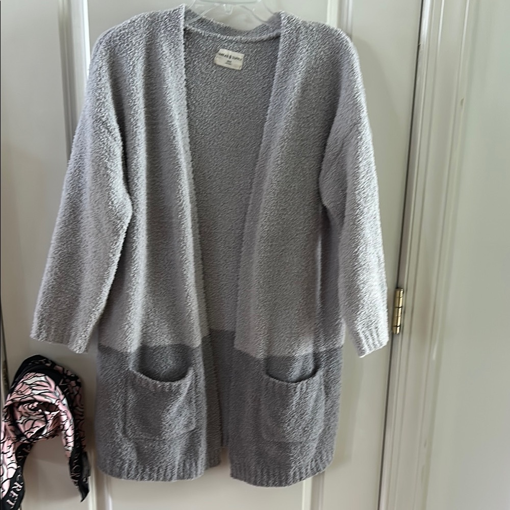 THREAD & SUPPLY Cozy Grey Cardigan OSFM